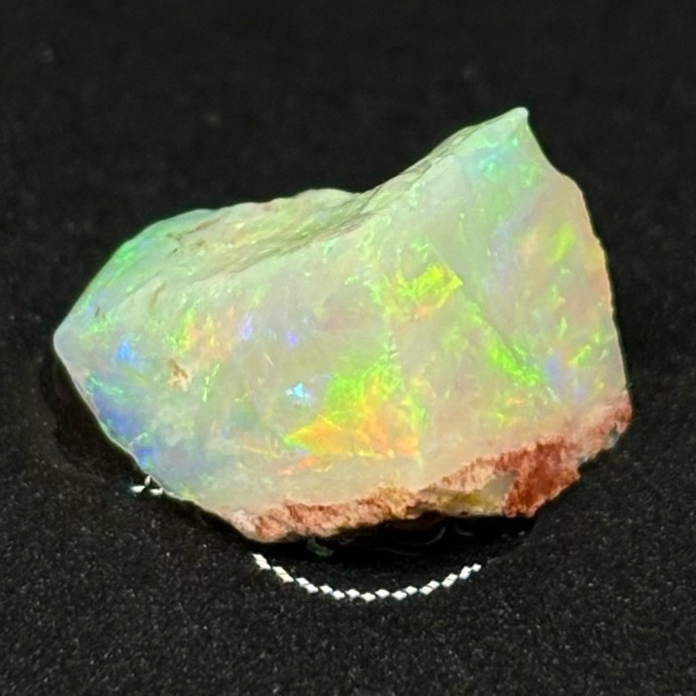 Rough Uncut Rare Australian Lambina Opal With Nice Full Multifired Pattern